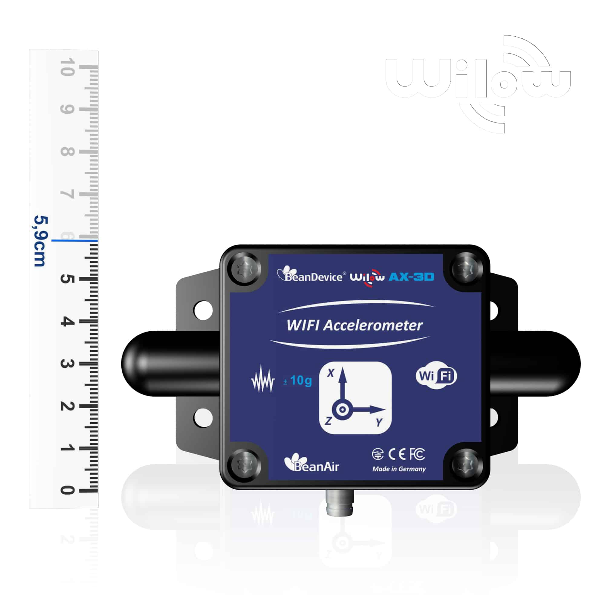 Wilow AX-3D | Wifi Vibration Sensor