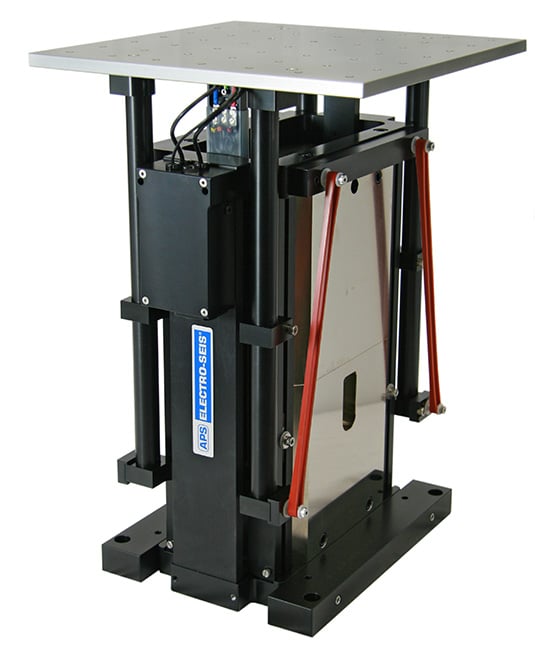 APS 129-HF – Long Stroke Shaker with Air Bearing Load Mounting Table