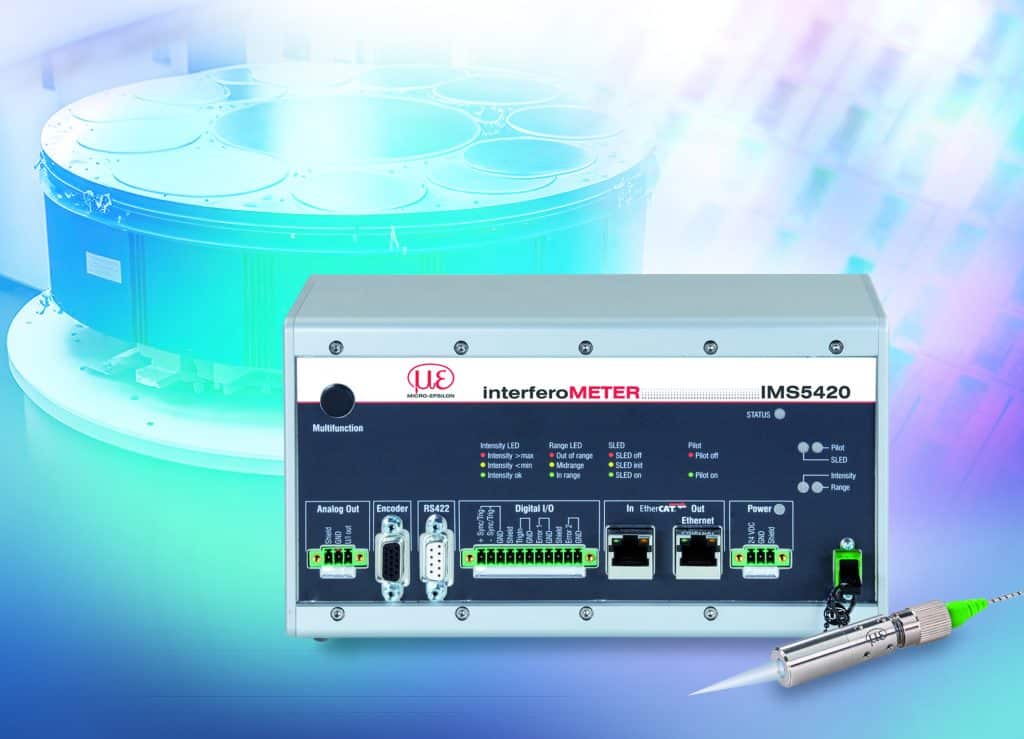 Micro Epsilon Ims5420 White Light Interferometer For Thickness