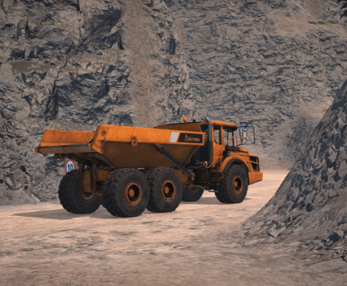 Articulated Dump Truck Driving Simulator for Operator Training