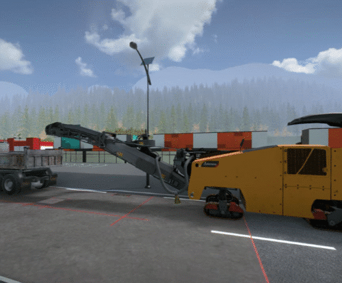 Cold Milling Machine Simulator for Operator Training