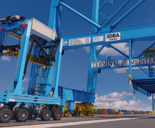 Ship-to-Shore Gantry Crane Simulator