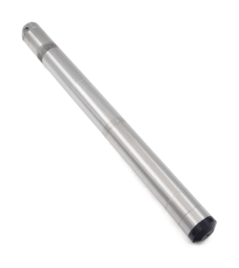 DCX-22 data logger, a slim stainless steel cylinder shown at an angle on a white background.